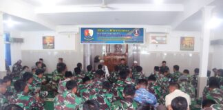 Sambut HUT Koopsudnas Ke – 1, Personel Lanud RSA Laksanakan Doa Bersama