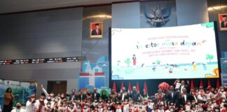 Siswa TK Jadi Tamu Pertama Pembukaan Kembali Main Hall BEI