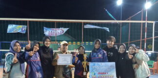 Kalahkan JPS Dengan Scor 3-2, Tim Bola Voli Friska Raih Juara Pertama
