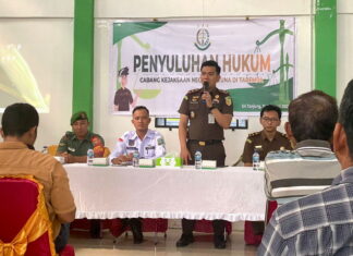 Kacabjari Natuna di Tarempa Gelar Penyuluhan Hukum di Desa Sri Tanjung