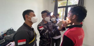 Sambut HUT Ke-26, Lanal Ranai Gekar Safari Kesehatan di Posal Sabang Mawang