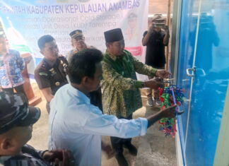 Bupati Anambas Resmikan Cold Storage KUD Tarempa