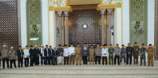 Bupati Asahan Bersama Forkopimda Ikuti Peringatan Isra Mi’raj Nabi Muhammad SAW Tahun 1444 H