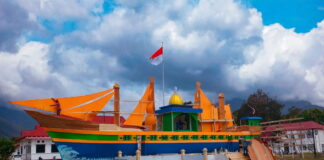 Unik dan Kreatif, Astaka STQ Ke-10 Lingga Bentuk Kapal