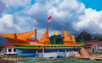 Unik dan Kreatif, Astaka STQ Ke-10 Lingga Bentuk Kapal