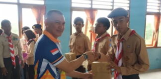 Wabup Natuna Tutup Perkemahan Tamu Ambalan Pramuka SMKN 2