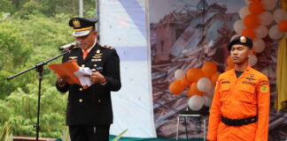 Peringati HUT Basarnas Ke-51, KPP Natuna Gelar Upacara dan Bakti Sosial