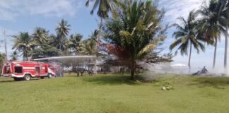 Lanud RSA Gelar Simulasi Latihan Pemadam Kebakaran Semester I Tahun 2023