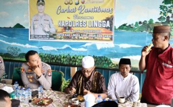 Pererat Silaturhami, Kapolres Lingga Gelar Curhat Kamtibmas