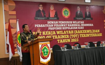 Gubernur Ansar Buka Rakerwil dan ToT DPW PPNI Provinsi Kepri
