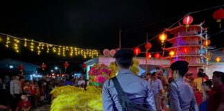 Polres Natuna Terjunkan Puluhan Personil Amankan Perayaan Cap Go Meh di Kota Tua Penagi