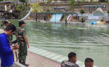 Batalyon Komposit 1/GP Gelar Lomba Renang Militer Bagi Prajurit