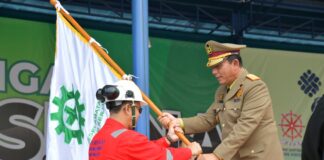 Gubernur Ansar Jadi Pembina Apel Kegiatan Bulan K3 Nasional Tingkat Provinsi Kepri