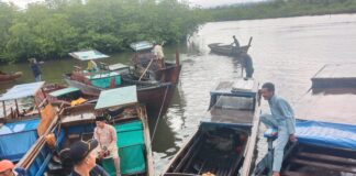 HNSI Lingga Bersama Syahbandar Senayang Kembali Melakukan Pengukuran Kapal Nelayan