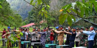 Lanal Tarempa Gelar Latihan Menembak Dalam Rangka Gladi Tugas Tempur