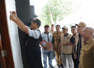 PPS Kelurahan Mekar Baru Lakukan Pendataan Pemilih Kepada Bupati Asahan