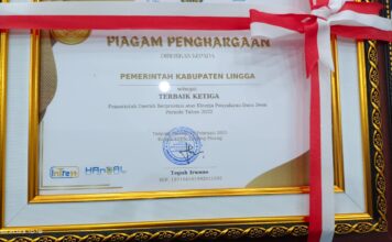 Lingga Terima Penghargaan Kinerja Penyaluran Dana Desa Dari KPPN Tanjungpinang