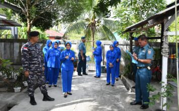 Sambut HUT Lanal Ranai Ke – 26, Danlanal Adakan Lomba Kebersihan Rumdis