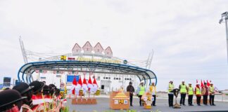 Presiden Jokowi Resmikan Jalan Tol Semarang-Demak Seksi 2 Sayung-Demak