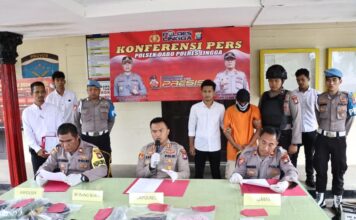 Polsek Dabo Singkep Gelar Konferensi Pers Ungkap Kasus Kekerasan Terhadap Anak, Pencurian dan Pencabulan Anak Dibawah Umur