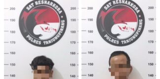 Polisi Berhasil Amankan 2 Pelaku Tindak Pidana Penyalahgunaan Narkotika di Tanjungpinang