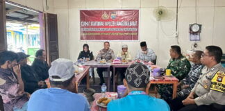 Lewat Curhat Kamtibmas, Kapolsek Bunguran Barat Himbau Waspada Cuaca Ekstrim