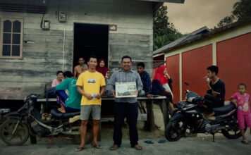 Peduli Bancana Longsor Serasan, PORKES Desa Sededap Galang Dana