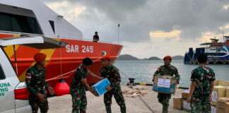 Pasukan Perisai Langit Denhanud 477 Kopasgat Berperan Aktif Dalam Misi Kemanusiaan