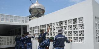 Sambut HUT TNI AU Ke-77, Prajurit TNI AU Ranai Gelar Karya Bakti