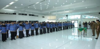 123 PNS Formasi 2019 dan 2021 Ambil Sumpah Dilingkungan Pemkab Asahan