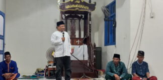 Anggota DPRD Provinsi Kepri Hadi Candra Safari Ramadhan di Masjid Baitunnur Sebala Desa Batu Gajah