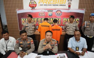 Polresta Tanjungpinang Gelar Konferensi Pers Ungkap Kasus Curanmor