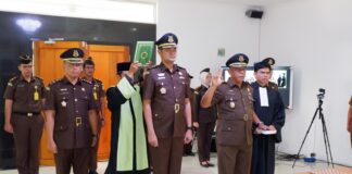 Kajari Natuna Lantik Sekaligus Ambil Sumpah Jabatan Kasi Pidsus dan Kacabjari Tarempa