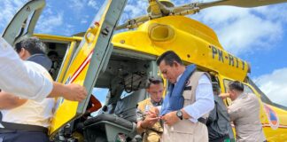 Terbang Ke Serasan Naik Helikopter BNPB, Gubenur Ansar Akan Serah Bantuan Rp1 Miliar