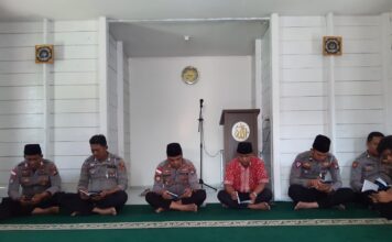 Polsek Daik Lingga Rutin Laksanakan Binrohtal Kepada Seluruh Personel