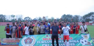 Sekda Tutup Turnamen Old Crack PWI Asahan 2023