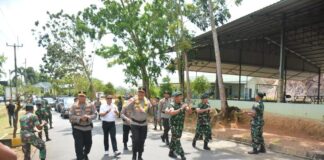 Kapolda Kepri Kunjungi Batalyon Infanteri -10 Marinir/SBY dan Batalyon Infanteri Raider Khusus 136/TS