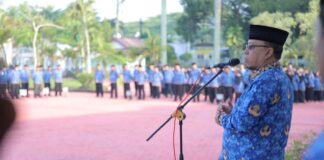 Sekda Pimpin Apel Kesadaran Nasional Dilingkungan Pemerintah Kabupaten Asahan