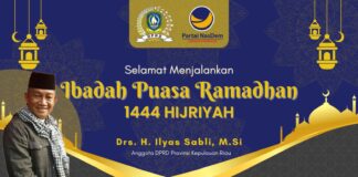 Anggota DPRD Provinsi Kepulauan Riau Ilyas Sabli M,Si Mengucapkan Selamat Menunaikan Ibadah Puasa 1444 Hijriah