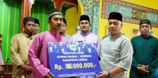 Bupati Bersama TP PKK Lingga Safari Ramadhan di Dusun I Tanjung Bungsu Desa Resun Pesisir