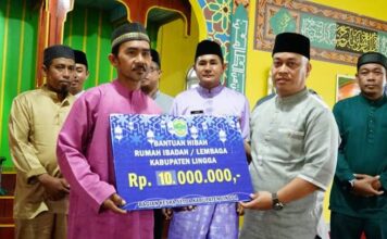 Bupati Bersama TP PKK Lingga Safari Ramadhan di Dusun I Tanjung Bungsu Desa Resun Pesisir