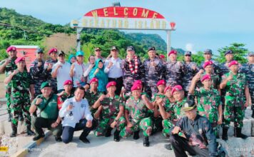 Aspotmar Kasal TNI Mayjen TNI (Mar) Nur Alamsyah Tinjau Pulau Sekatung Perbatasan Natuna Utara