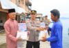 Kapolres Kepulauan Anambas Kembali Salurkan Bansos Untuk Masyarakat Kurang Mampu