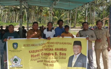 Anggota DPRD Kepri Hadi Candra Reses di Kecamatan Pulau Panjang