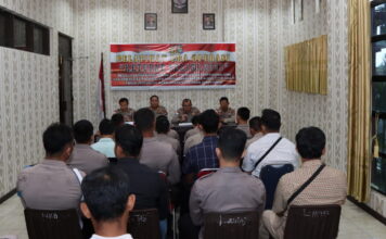 Jelang Idul Fitri, Polres Natuna Gelar Latihan Pra Operasi Ketupat Seligi 2023