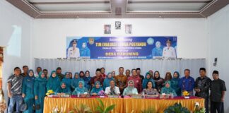 Tim Evaluasi TP PKK Sumut Kunjungi Desa Rahuning