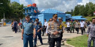 Giat Terpadu Sinergitas TNI-Polri Pengamanan Arus Balik Mudik dari Wilayah Lingga