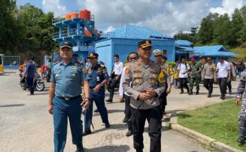 Giat Terpadu Sinergitas TNI-Polri Pengamanan Arus Balik Mudik dari Wilayah Lingga