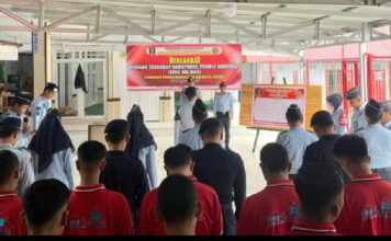 Pegawai dan Warga Binaan Lapas Suliki Gelar Deklarasi Zero Halinar