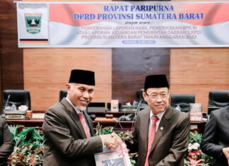 Pemprov Sumbar Terima Opini WTP dari BPK RI untuk ke-11 Kali Secara Berturut